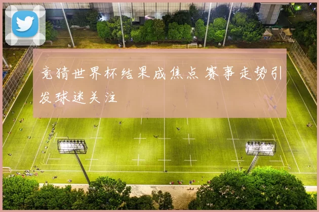 竞猜世界杯结果成焦点 赛事走势引发球迷关注