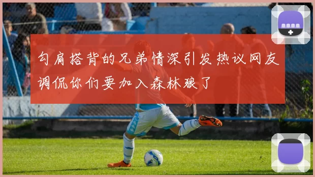 勾肩搭背的兄弟情深引发热议网友调侃你们要加入森林狼了